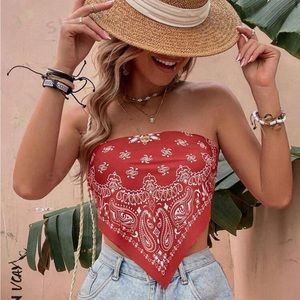 handkerchief crop top